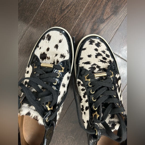 Jimmy Choo Patent Leather Ponyhair Sneakers Size 6 - Picture 3 of 9